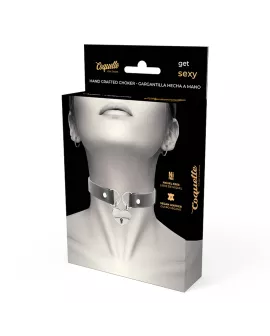 COQUETTE CHIC DESIRE - VEGANE LEDER-HALSKETTE MIT HERZ-ACCESSOIRE MIT SCHLÜSSEL