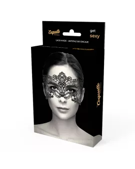 COQUETTE CHIC DESIRE - BREITE SCHWARZE SPITZENMASKE