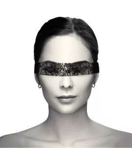 Coquette Chic Desire - Schwarze Spitzenmaske mit Band