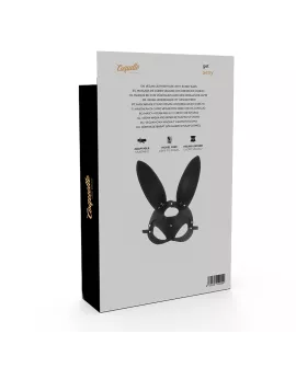 Coquette Chic Desire - Vegane Leder-Maske mit Hasenohren