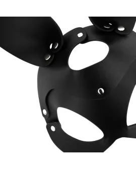Coquette Chic Desire - Vegane Leder-Maske mit Hasenohren