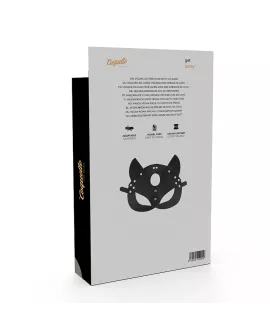 Coquette Chic Desire - Vegane Leder-Maske mit Katzenohren