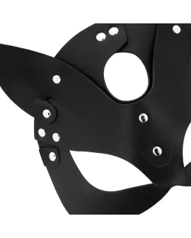 Coquette Chic Desire - Vegane Leder-Maske mit Katzenohren