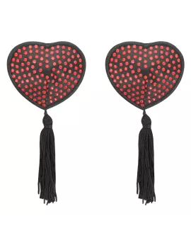 Coquette Chic Desire - Rot/Schwarze Nippleabdeckungen