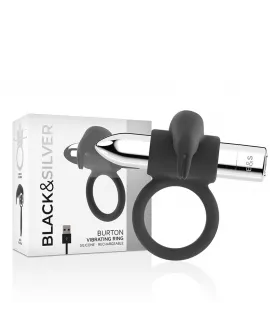 BLACK&SILVER - BURTON WIEDERAUFLADBARER RING 10 VIBRATIONSMODI