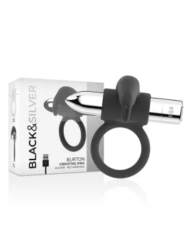 BLACK&SILVER - BURTON WIEDERAUFLADBARER RING 10 VIBRATIONSMODI
