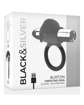 BLACK&SILVER - BURTON WIEDERAUFLADBARER RING 10 VIBRATIONSMODI