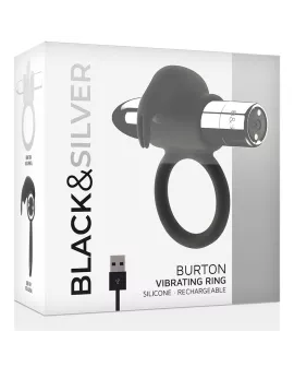 BLACK&SILVER - BURTON WIEDERAUFLADBARER RING 10 VIBRATIONSMODI