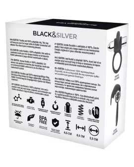 BLACK&SILVER - BURTON WIEDERAUFLADBARER RING 10 VIBRATIONSMODI