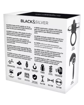 BLACK&SILVER - BURTON WIEDERAUFLADBARER RING 10 VIBRATIONSMODI