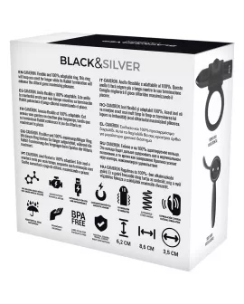 BLACK&SILVER - CAMERON SCHWARZ WIEDERAUFLADBARER RING