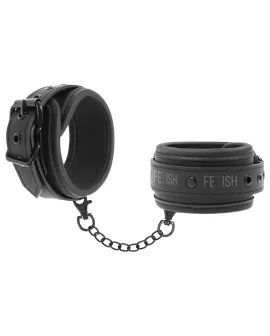 Fetish Submissive - Handschellen aus veganem Leder mit Neopren-Futter