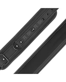 Fetish Submissive - Handschellen aus veganem Leder mit Neopren-Futter