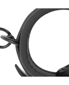 FETISH SUBMISSIVE - Knöchelstze aus veganem Leder mit Neopren-Futter