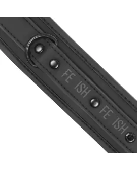 FETISH SUBMISSIVE - Knöchelstze aus veganem Leder mit Neopren-Futter