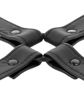 Fetish Submissive - Handschellenverbindung aus veganem Leder