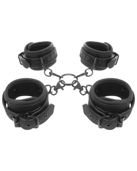 FETISH SUBMISSIVE - Hand- und Knöchel-Handschellen mit Neopren