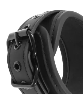 FETISH SUBMISSIVE - Vegan-Leder-Halskette-Handschellen