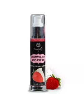 SECRETPLAY - 2-in-1 Gleitgel Wärmeeffekt Erdbeere Creme 50ml