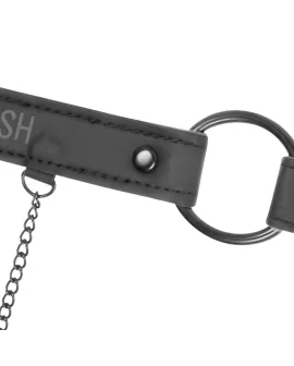 FETISH SUBMISSIVE - KNEBELRING MIT NIPPELKLEMMEN