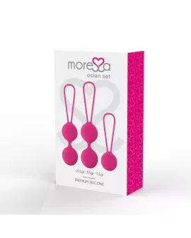 MORESSA - OSIAN SET PREMIUM SILIKON ROSA (Osian One - 51 g | Osian Two - 101 g | Osian Three 85 g)