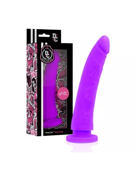 Delta Club - Lila Silikon Harness Dildo 17 cm - Ø 3 cm