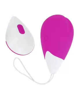 OHMAMA Vibrierendes Ei - 10 Modi Lila und Weiß