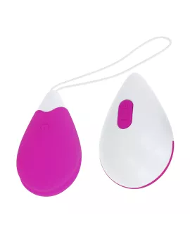 OHMAMA Vibrierendes Ei - 10 Modi Lila und Weiß