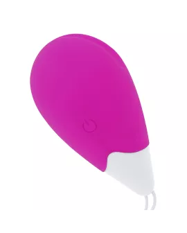 OHMAMA Vibrierendes Ei - 10 Modi Lila und Weiß
