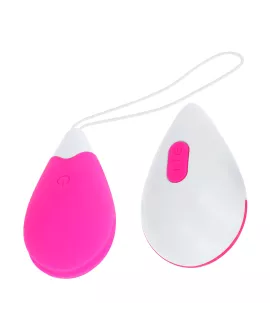 Ohmama - Vibrirendes Ei 10 Modi Rosa und Weiß
