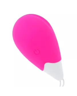Ohmama - Vibrirendes Ei 10 Modi Rosa und Weiß
