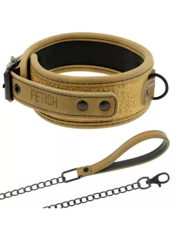 Fetish Submissive Origen - Neopren-Halskette mit Kette