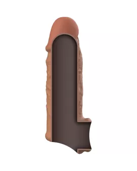 VIRILXL - FLÜSSIGE SILIKON V7 BRAUNE PENISVERLÄNGERUNG