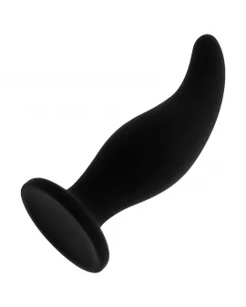 OHMAMA - GEBOGENER SILIKON-ANALSPlug P-Punkt 12 cm