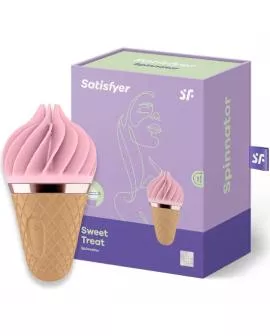 SATISFYER - SÜSSES LECKER SPINNATOR BRAUN & ROSA