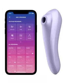 SATISFYER - DUAL PLEASURE AIR PULSE VIBRATOR MAUVE