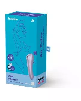 SATISFYER - DUAL PLEASURE AIR PULSE VIBRATOR MAUVE