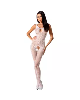 Passion Woman BS078 Bodystocking - Weiß Eine Größe