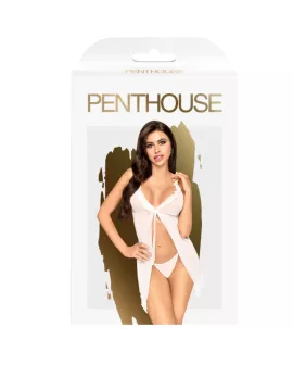 Penthouse Babydoll After Sunset - Weiß L/XL