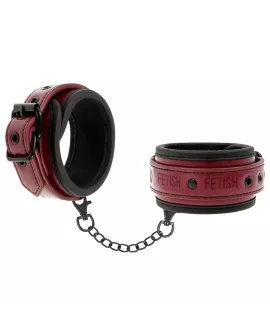 Handschellen aus veganem Leder - Fetish Submissive Dark Room