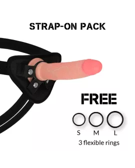 ROCKARMY Harness + Flüssiger Silikondildo Avenger 19 cm - 3,98 cm