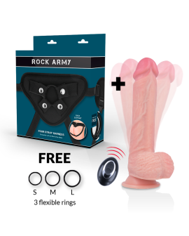 Rockarmy Apache Vibrator Harness mit Fernbedienung - 20,5 cm