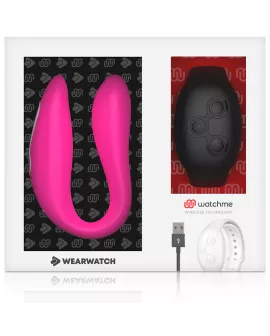 Wearwatch Watchme Dual-Vibrator - Fuchsia/Azabache