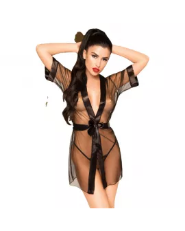 Penthouse - Midnight Mirage Peignoir Schwarz S