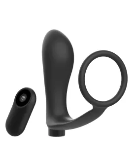 Addicted Toys - Penisring Analplug mit Fernbedienung Schwarz