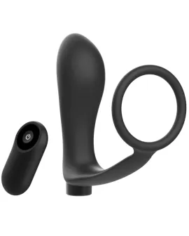 Addicted Toys - Penisring Analplug mit Fernbedienung Schwarz