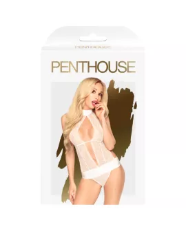 Penthouse - Perfect Lover Teddy Weiß L/XL