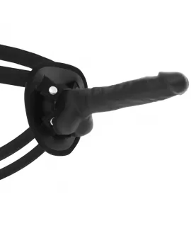 COCK MILLER - HARNESS + SILIKON DICHTE ARTIKULIERBARES COCKSIL SCHWARZ 19,5 CM